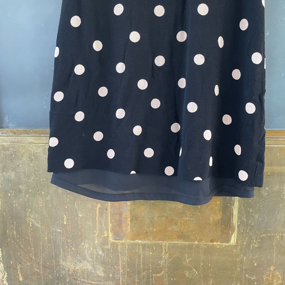 Kate Spade New York Black Pink Polka Dot Mini Dress Size 00 - Picture 5 of 6